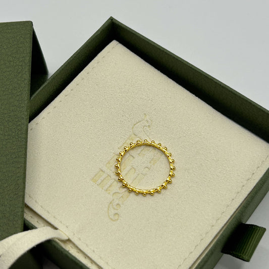 Silber ring vergoldet 18k 
